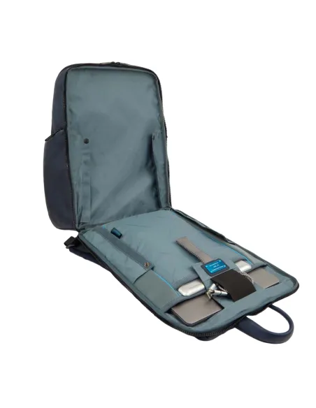 Piquadro Finn 15,6" Computer-Rucksack, schwarz