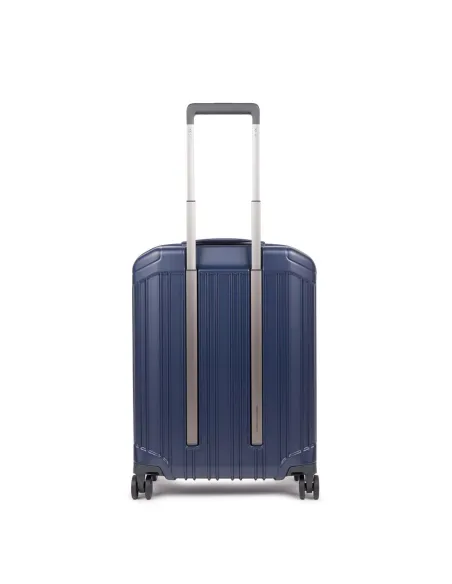 Piquadro PQ-Light ultra slim hardside spinner, matt blue