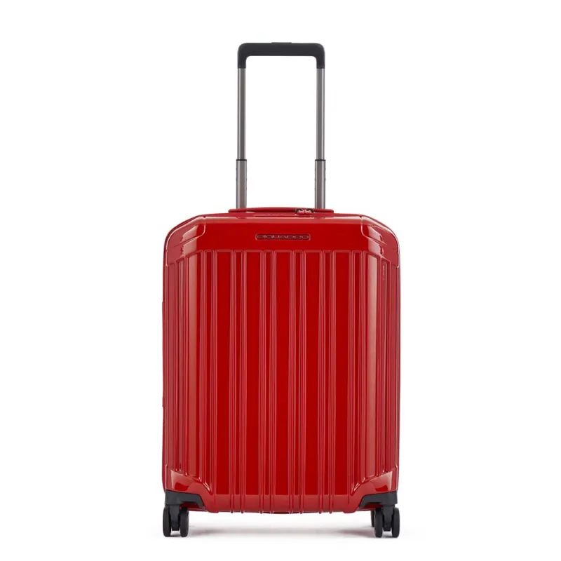 Piquadro PQ-Light cabin trolley with four wheels red