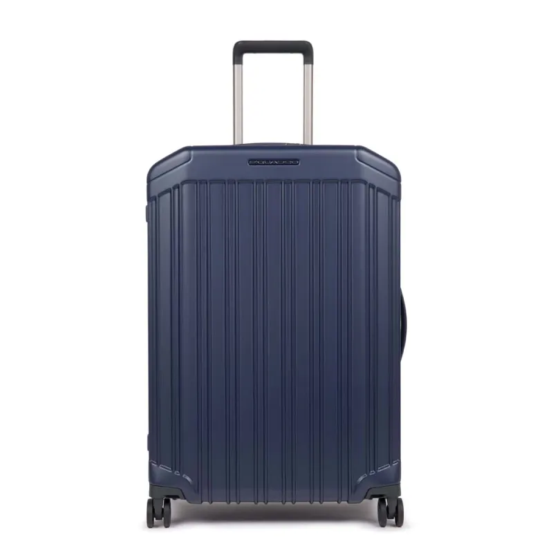 Piquadro PQ-Light Medium size, hardside spinner matt blue