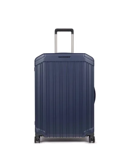 Piquadro PQ-Light Medium size, hardside spinner matt blue