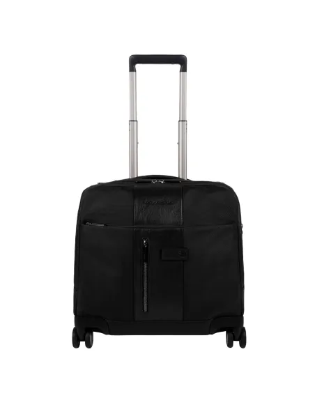 Pilotenkoffer mit Laptop- und iPad®-Fächern Piquadro Brief2 BagMotic, schwarz