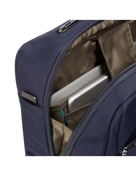 Cartella con ruote porta computer Piquadro Brief2 blu