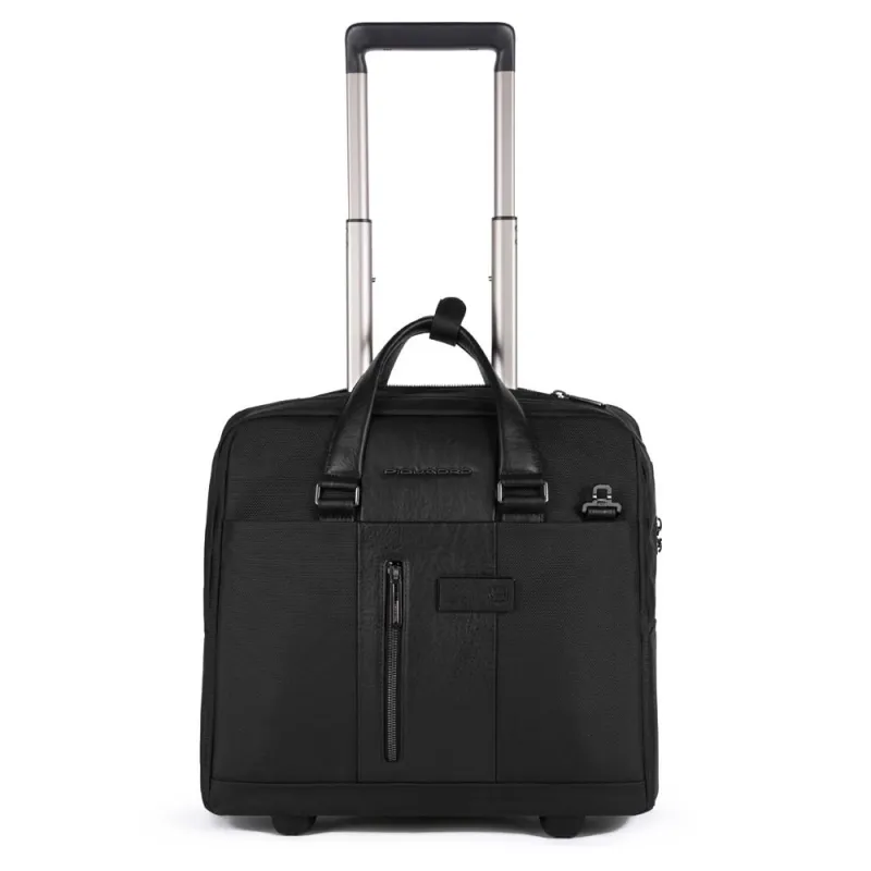 Cartella con ruote porta computer Piquadro Brief2 nera
