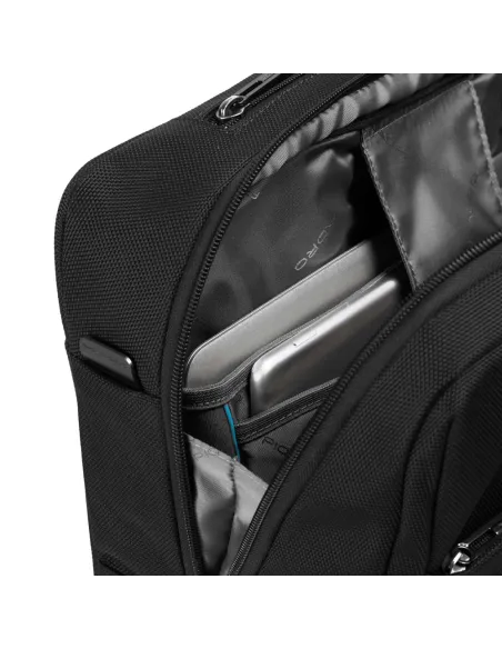 Cartella con ruote porta computer Piquadro Brief2 nera