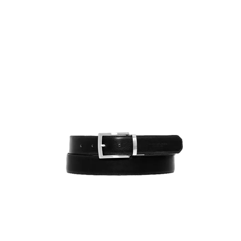 Men's leather belt The Bridge Brunelleschi, black