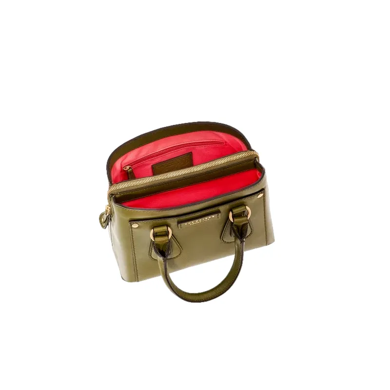 Women's leather handbag with three compartments The... 2