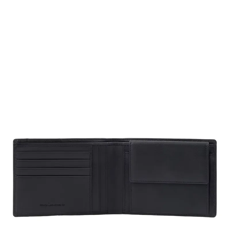 Piquadro Finn Men's wallet with coin pocket and RFID...