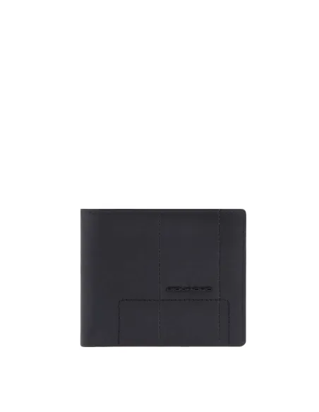 Piquadro Finn Men's wallet with removable document facility, black
