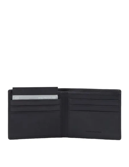 Piquadro Finn Men's wallet with removable document facility, black