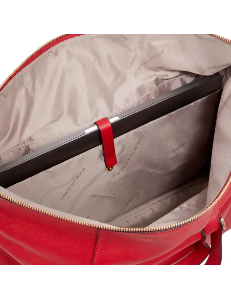 Cartella due manici in pelle porta computer Piquadro Circle rossa