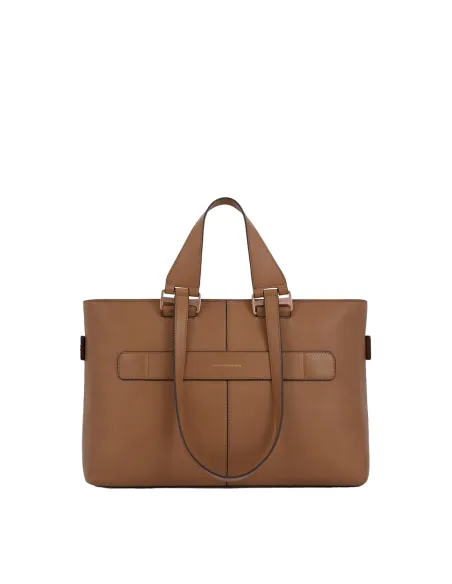 Damen Laptoptasche mit iPad®Pro 12,9"-Fach Piquadro Ray, braun