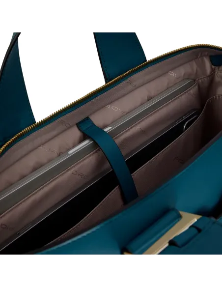 Borsa donna Porta computer da 15 Piquadro Ray nero