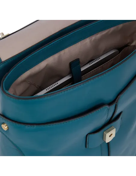 Damen Leder-Rucksack mit iPad®-Fach Piquadro Ray, braun