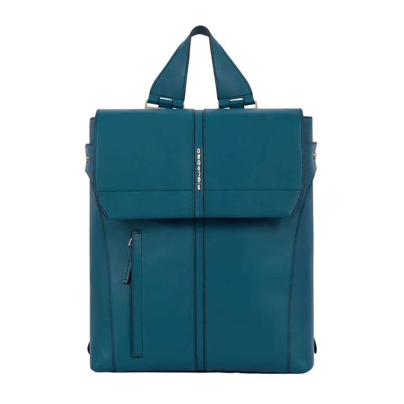 Zaino donna in pelle Piquadro Ray verde