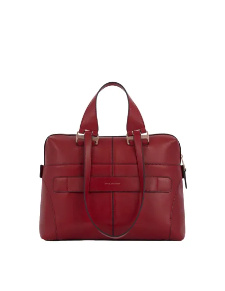 Damen Laptoptasche mit iPad®-Fach Piquadro Ray, rot