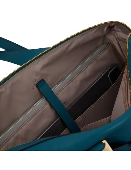 Piquadro Ray Women's computer bag with iPad® compartment, brown
