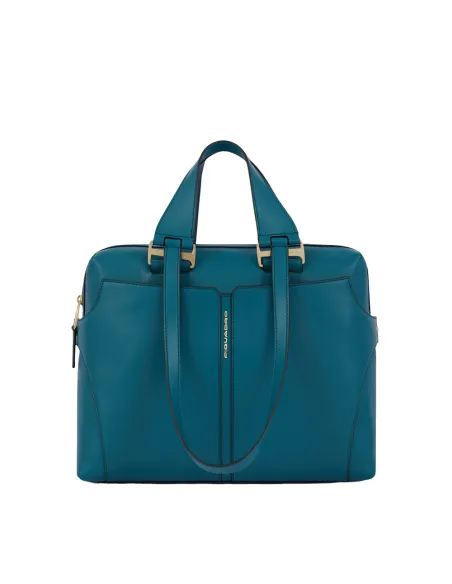 Borsa donna in pelle porta copmputer Piquadro Ray ottanio