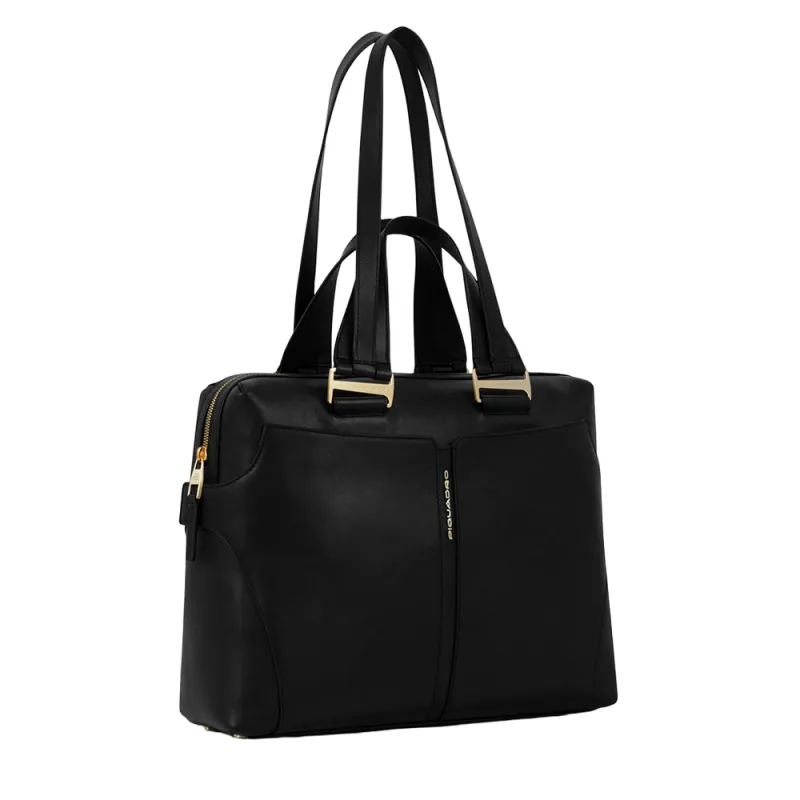 Damen Laptoptasche mit iPad®-Fach Piquadro Ray, schwarz 2