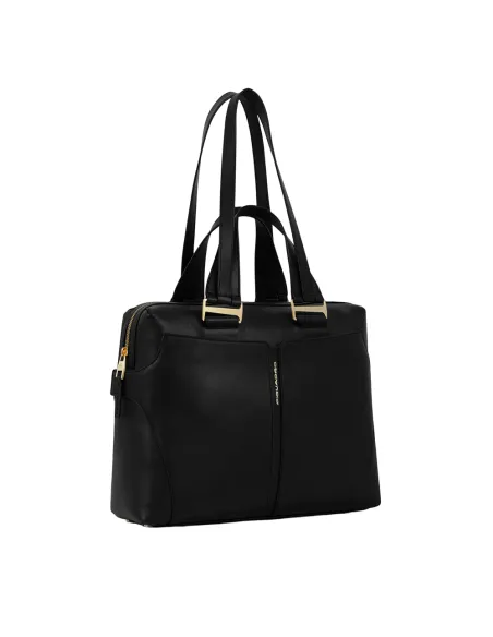 Piquadro Ray Women's computer bag with iPad® compartment, black