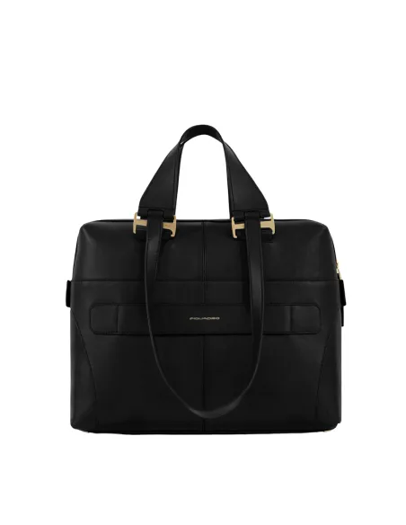 Damen Laptoptasche mit iPad®-Fach Piquadro Ray, schwarz