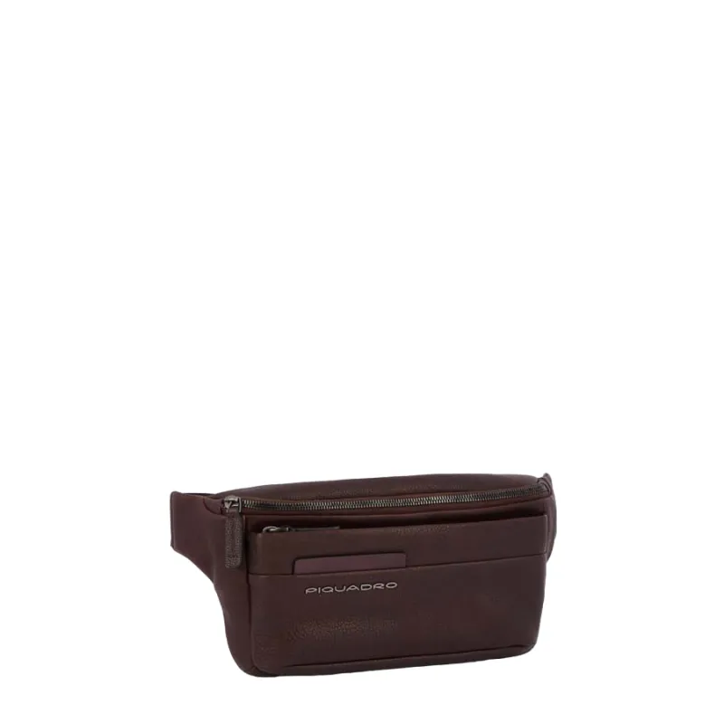 Piquadro Paavo leather Bum bag, dark brown 2
