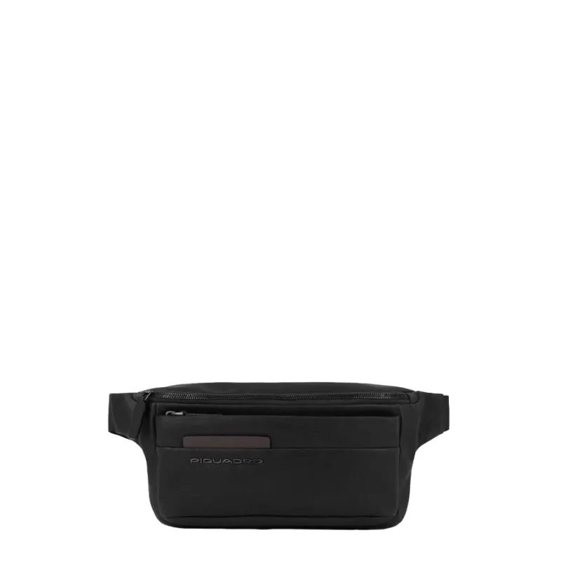 Piquadro Paavo leather Bum bag, black