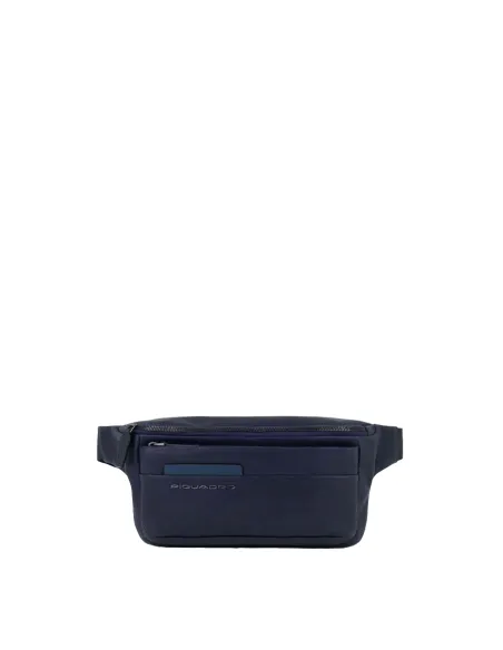 Piquadro Paavo leather Bum bag, blue