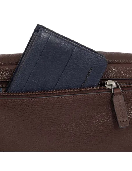 Piquadro Paavo leather Bum bag, blue