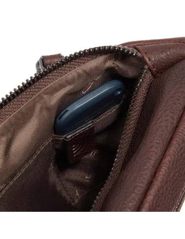 Marsupio in pelle Piquadro Paavo blu