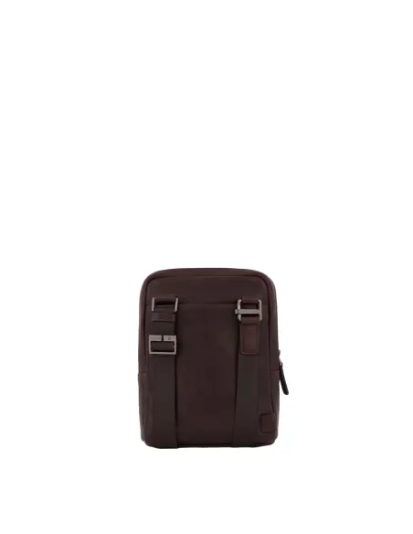 Leder-Umhängetasche mit iPad®mini-Fach Piquadro Ray, blau