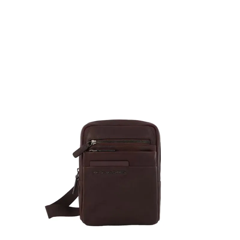 Borsello in pelle Ppiquadro Paavo porta iPad®mini marrone