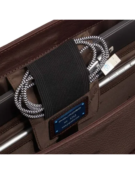 Piquadro Paavo Laptop briefcase with iPad®Pro 12,9" compartment, black
