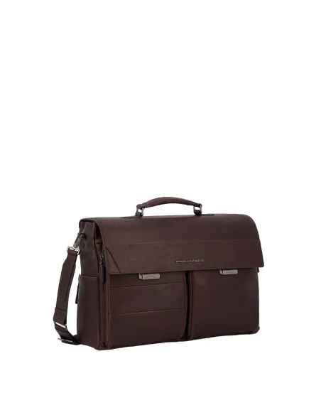Piquadro Paavo Laptop briefcase with iPad®Pro 12,9" compartment, dark brown