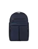 Piquadro Paavo Laptop and iPad® backpack with adjustable sternum strap, blue