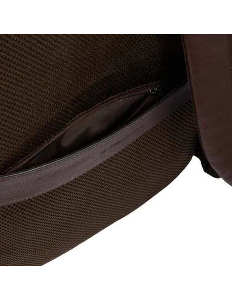 Zaino Porta computer in pelle Piquadro Paavo nero