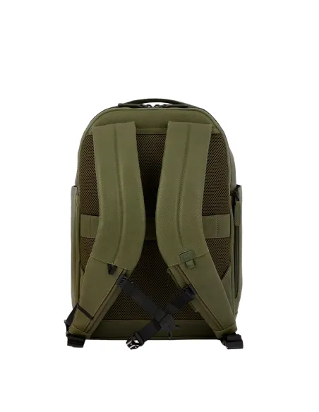 Piquadro Paavo Laptop and iPad® backpack with adjustable sternum strap, green