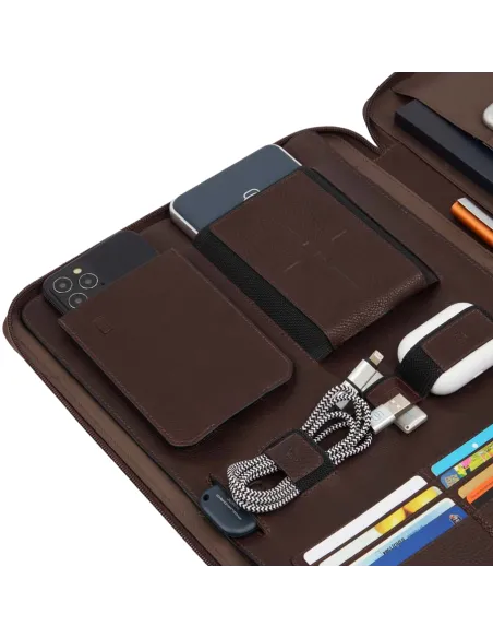 Schreibmappe mit iPad®Pro 12,9"-Fach Piquadro Paavo, blau