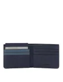 Piquadro Paavo Men's wallet with removable document facility, blue