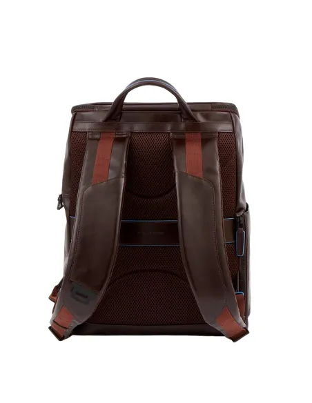 Piquadro Blue Squre Revamp Computer backpack with iPad® compartment, RFID anti-fraud protection, dark brown
