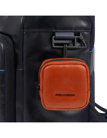 Piquadro Blue Squre Revamp Computer backpack with iPad® compartment, RFID anti-fraud protection, dark brown