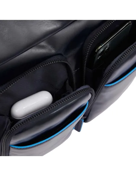 Piquadro Blue Squre Revamp Computer backpack with iPad® compartment, RFID anti-fraud protection, black