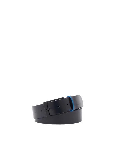 Cintura uomo in pelle Blue Square Revamp Blu notte