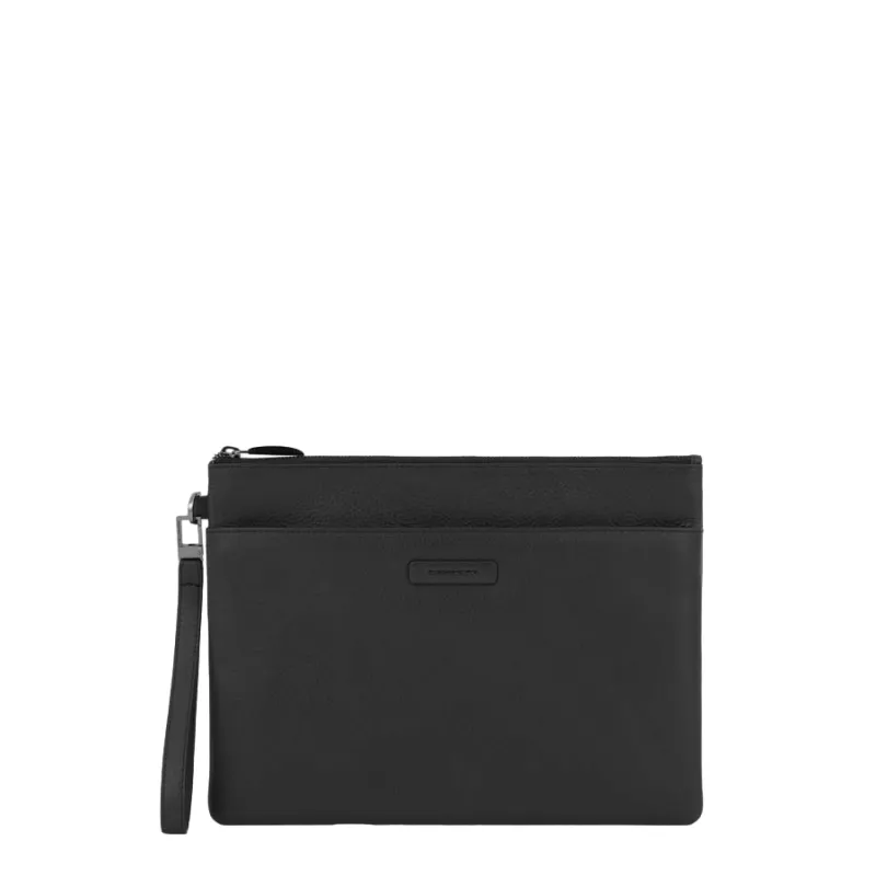 Pochette sottile con manico Piquadro Modus Special nera