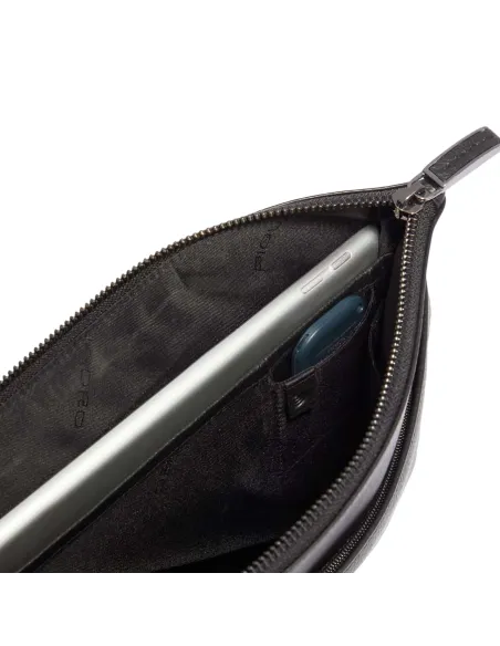 Pochette sottile con manico Piquadro Modus Special nera