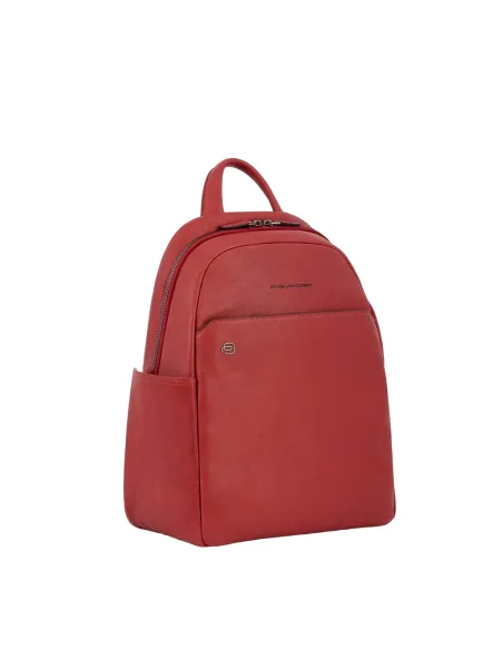 Kleine Laptop-Rucksack mit iPad®-Fach Piquadro Black Square, rot