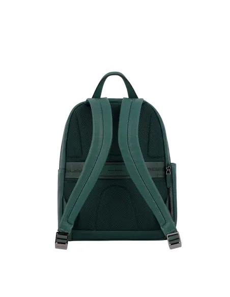 Piquadro Black Square Small size, Computer backpack with iPad® compartment, green