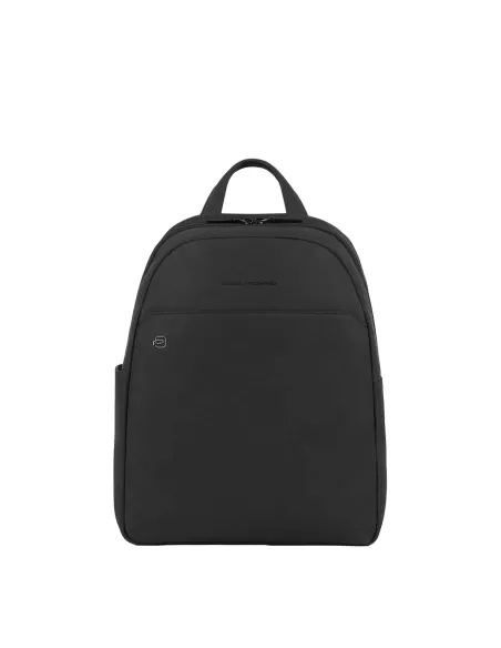 Piquadro Black Square Small size, Computer backpack with iPad® compartment, black