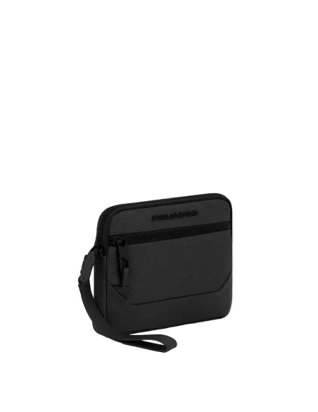 Pochette sottile con manico Piquadro Gio nera