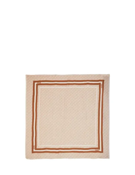 Liu Jo Jacquard-Logo-Schal, beige